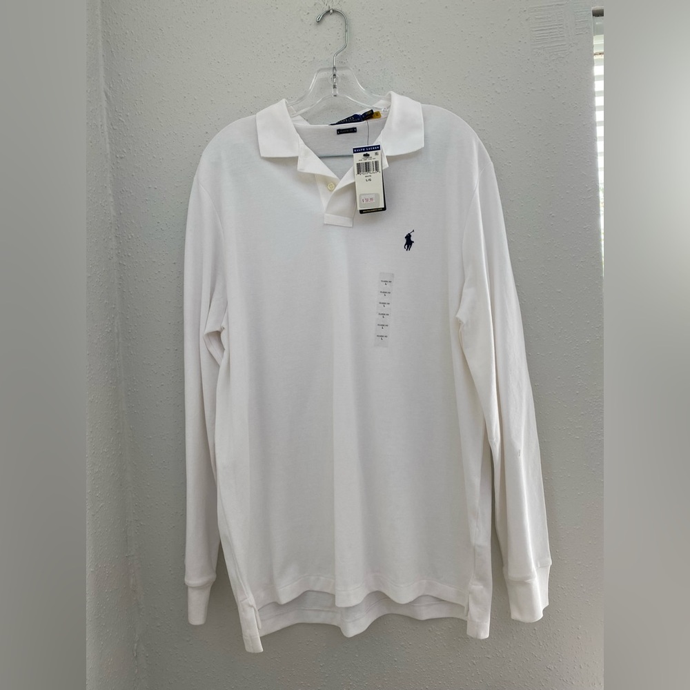 Polo Ralph Lauren long sleeve shirt color white SZ Large